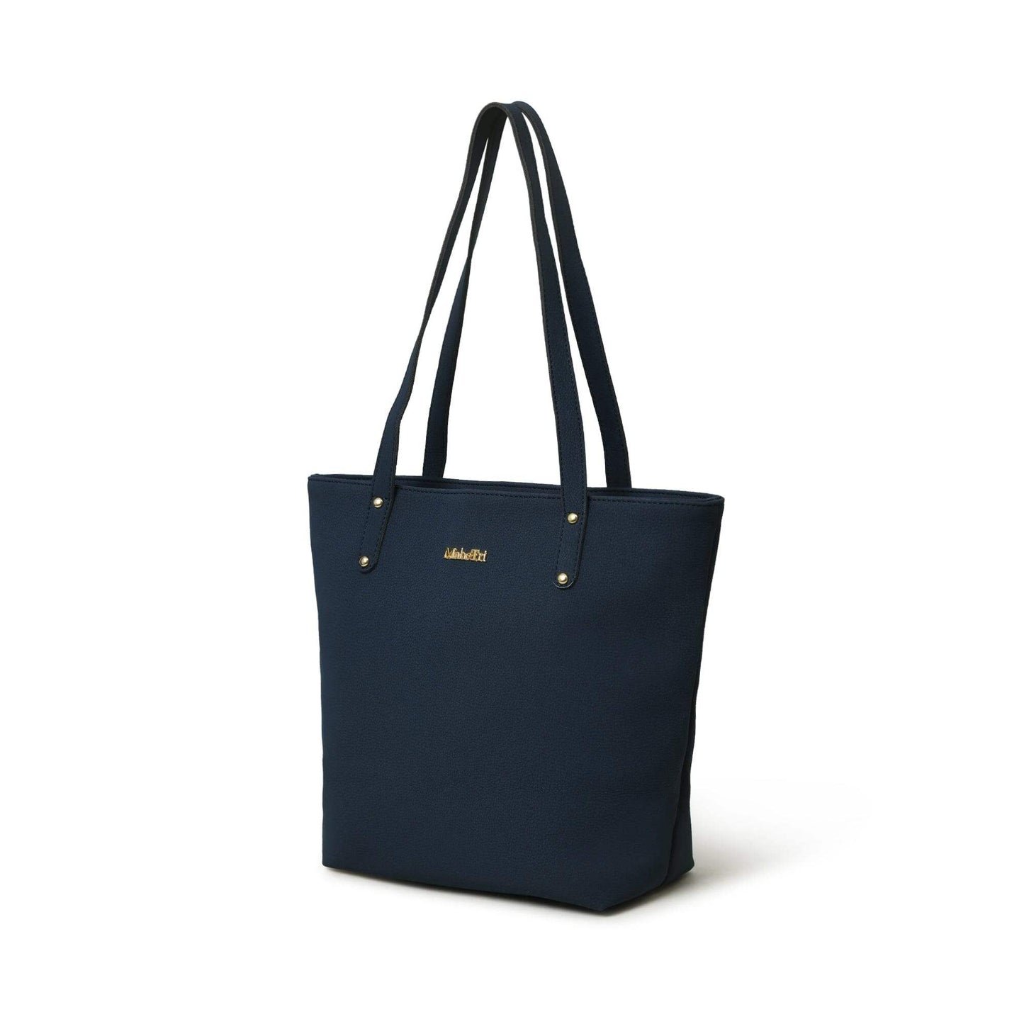 Era Vegan Leather Tote - Navy Blue - Classy Leather Bags - Flyclothing LLC