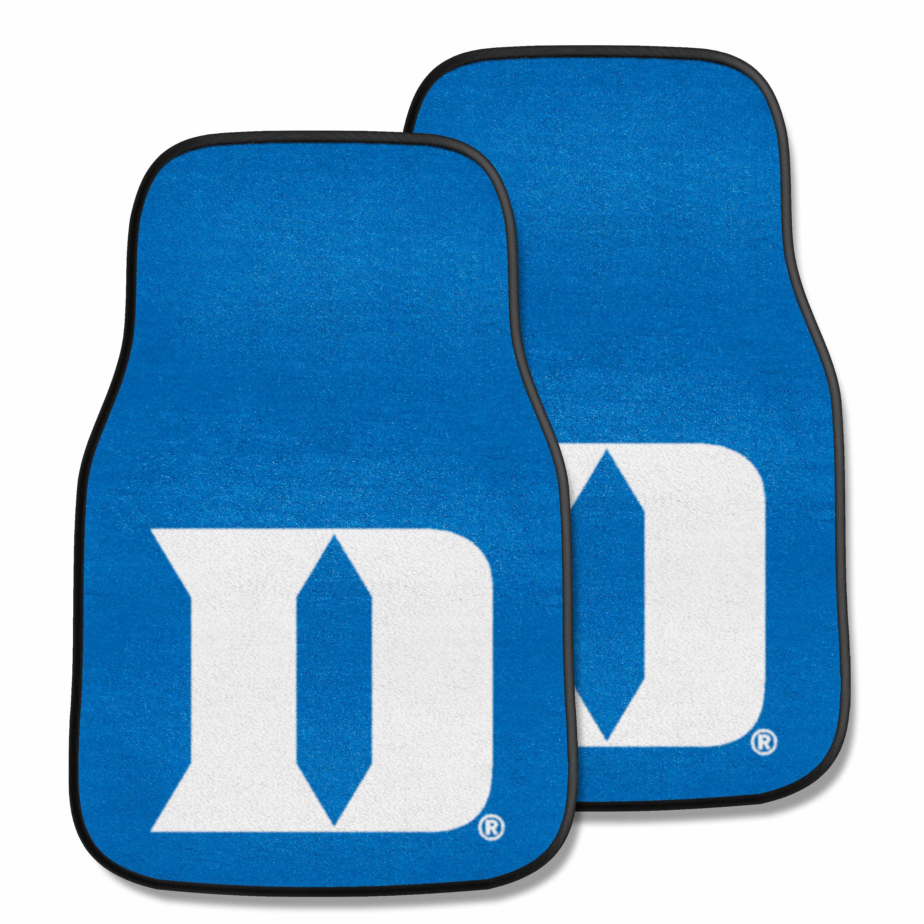 Duke Blue Devils Front Carpet Car Mat Set - 2 Pieces, D Logo - Duke