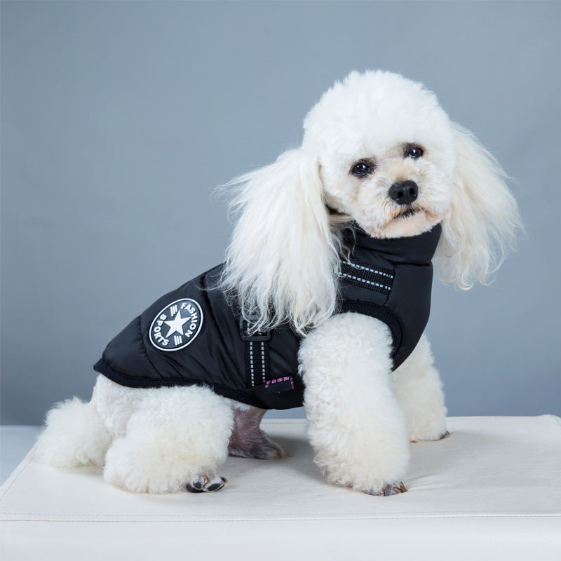 Waterproof Dog Clothes Winter Dog Coat With Harness Warm Pet Clothing Big Dog Jacket Chihuahua Labrador Coat Costume - My Store - Flyclothing LLC