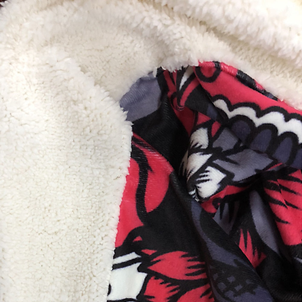 Super Soft Warm Flannel Burrito Blankets 280Gsm Round Shape Airplane Travel Throw Coral Fleece Tortilla Nap Wrap Blankets - My Store - Flyclothing LLC