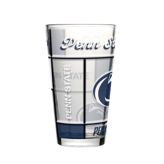 Penn State 16oz Quilted Stained Pint Glass - Logo Brands - Flyclothing LLC