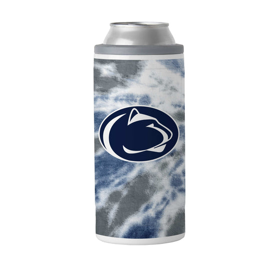 Penn State 12oz Tie Dye Slim Can Coolie - Logo Brands - Flyclothing LLC