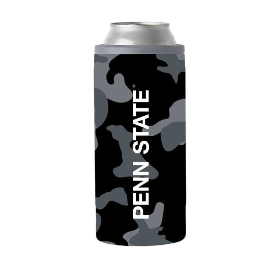 Penn State Black Camo 12oz Slim Can Coolie - Logo Brands - Flyclothing LLC