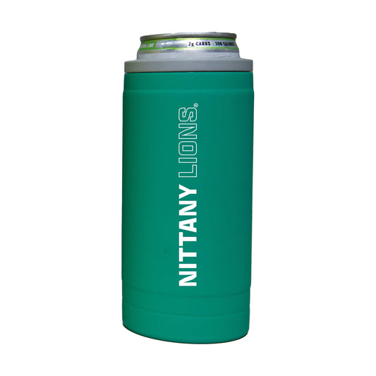 Penn State 12oz Optic Stacked Soft Touch Slim Coolie - Logo Brands - Flyclothing LLC