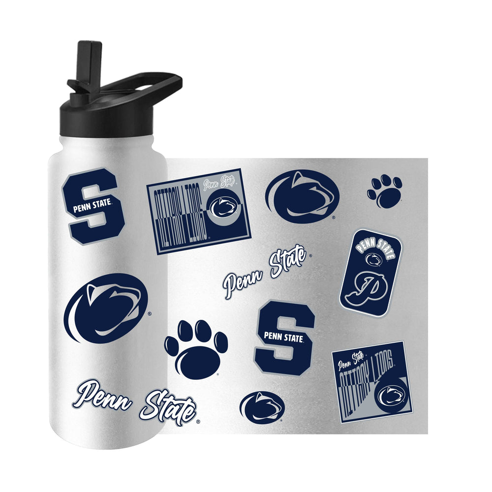 Penn State 34oz White Dreamweave Quencher Bottle - Logo Brands - Flyclothing LLC