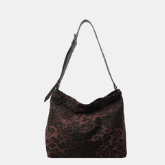 Leopard Adjustable Strap Tote Bag - Trendsi