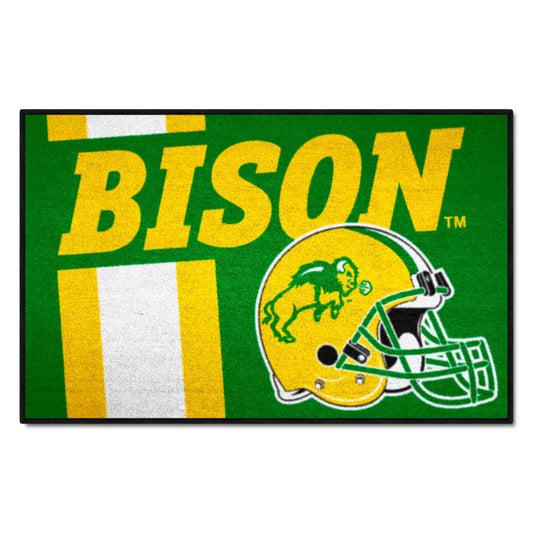 North Dakota State Bison Starter Mat Accent Rug - 19in. x 30in., Uniform Design - North Dakota State