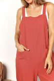 Perfee Wide Leg Overalls with Front Pockets - Trendsi - Flyclothing LLC