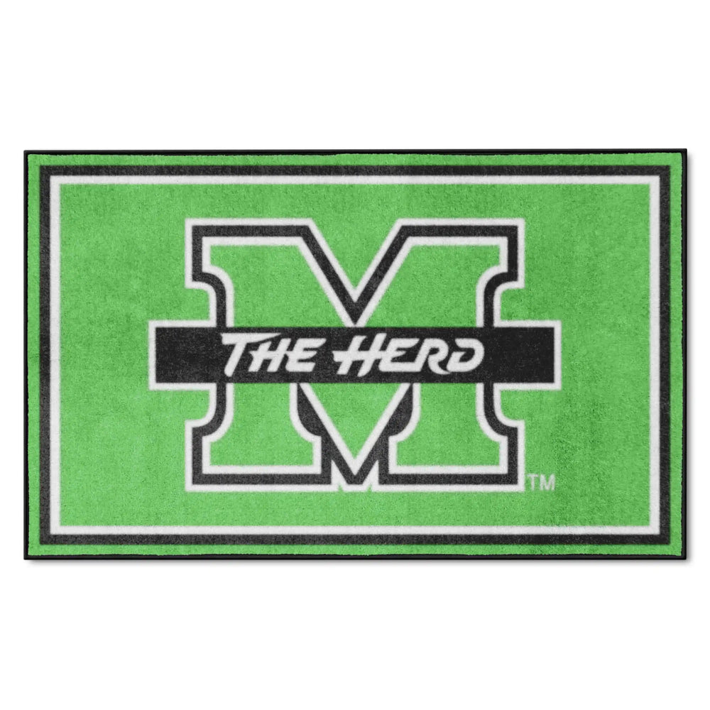 Marshall Thundering Herd 4ft. x 6ft. Plush Area Rug - Marshall