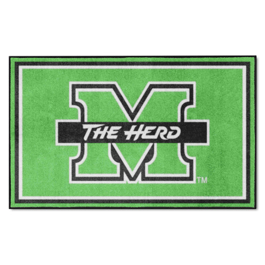 Marshall Thundering Herd 4ft. x 6ft. Plush Area Rug - Marshall