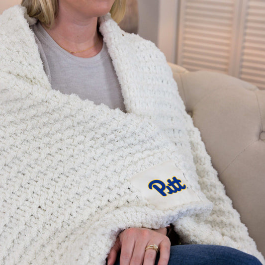 Pittsburgh Cable Knit Throw 50x60 - Logo Brands - Flyclothing LLC