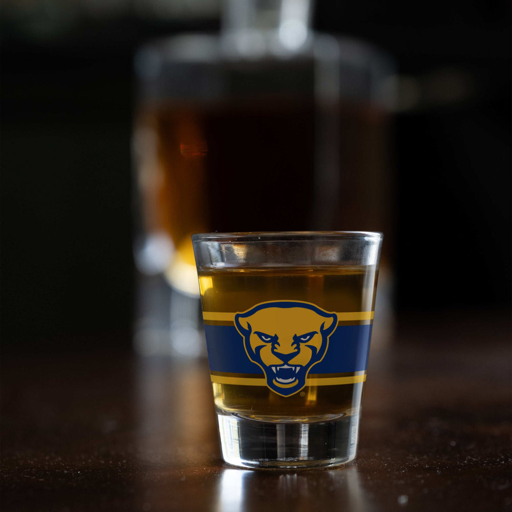 Pittsburgh 2oz Stripe Shot Glass - Logo Brands - Flyclothing LLC