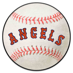 California Angels Baseball Rug - 27in. Diameter 1966 Retro Logo - Anaheim Angels