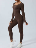Twisted Backless Long Sleeve Jumpsuit - Trendsi - Flyclothing LLC