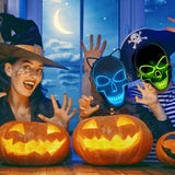Halloween LED skull glowing mask