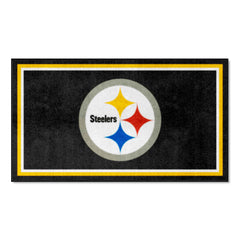 Pittsburgh Steelers 3ft. x 5ft. Plush Area Rug - Pittsburgh Steelers