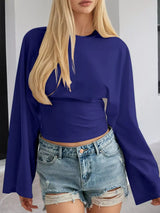 Full Size Long Sleeve Fitted T-Shirt Plus Size - Trendsi - Flyclothing LLC