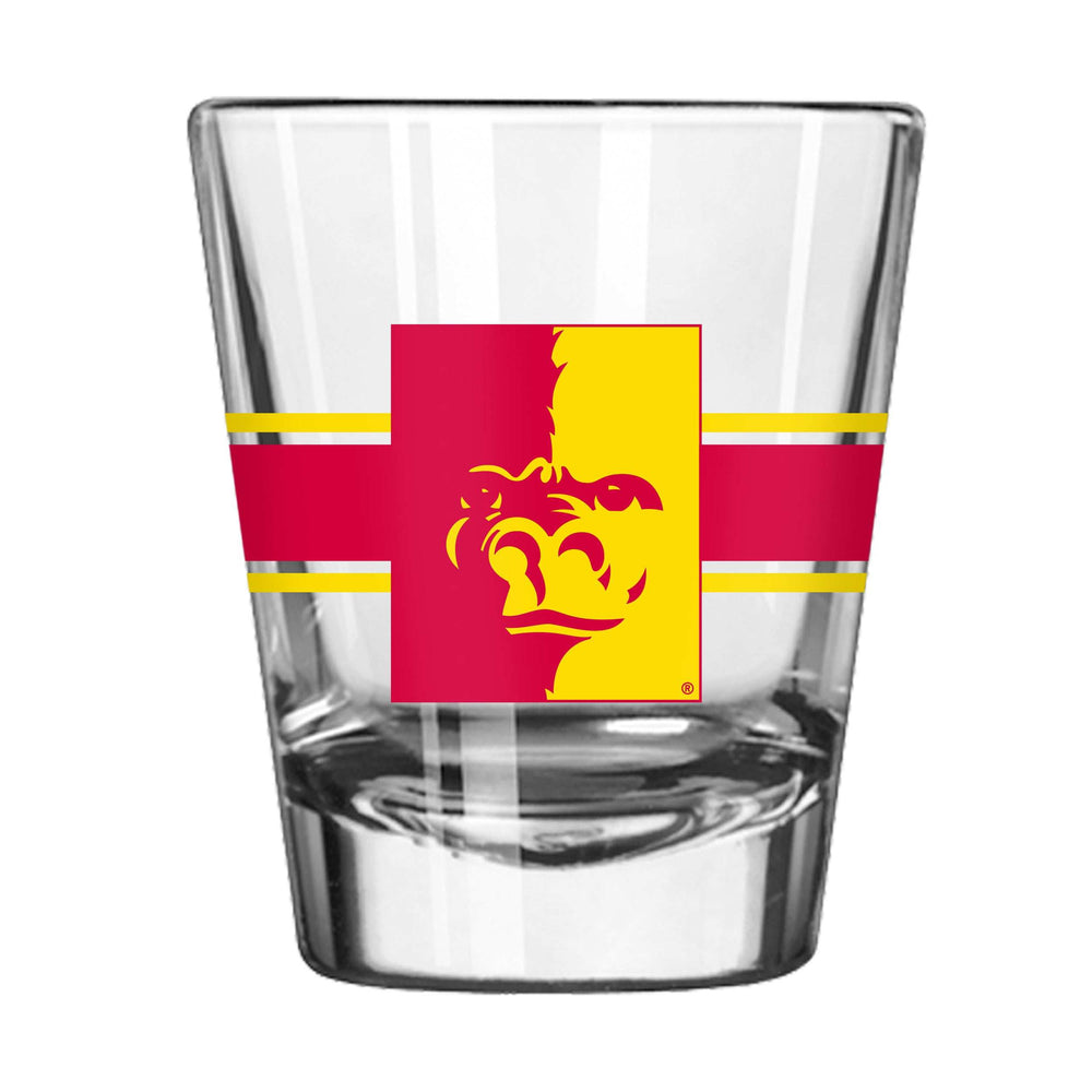 Pitt State 2oz Stripe Shot Glass - Logo Brands - Flyclothing LLC
