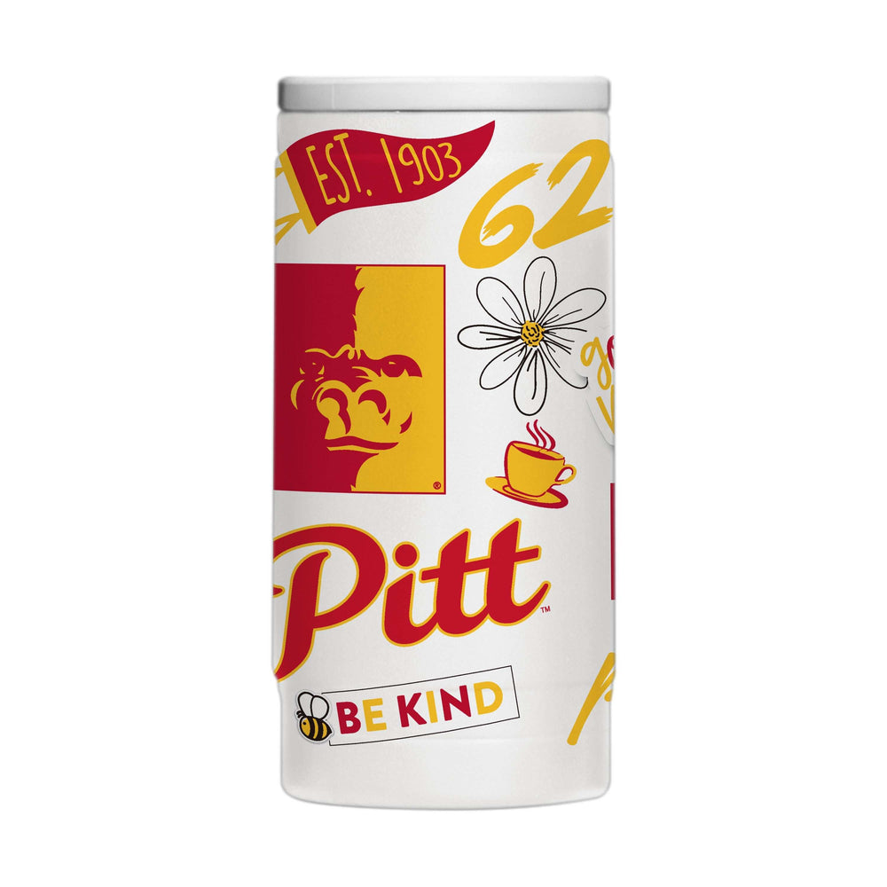 Pitt State (KS) 12oz Native Powdercoat SlimCan Coolie - Logo Brands - Flyclothing LLC