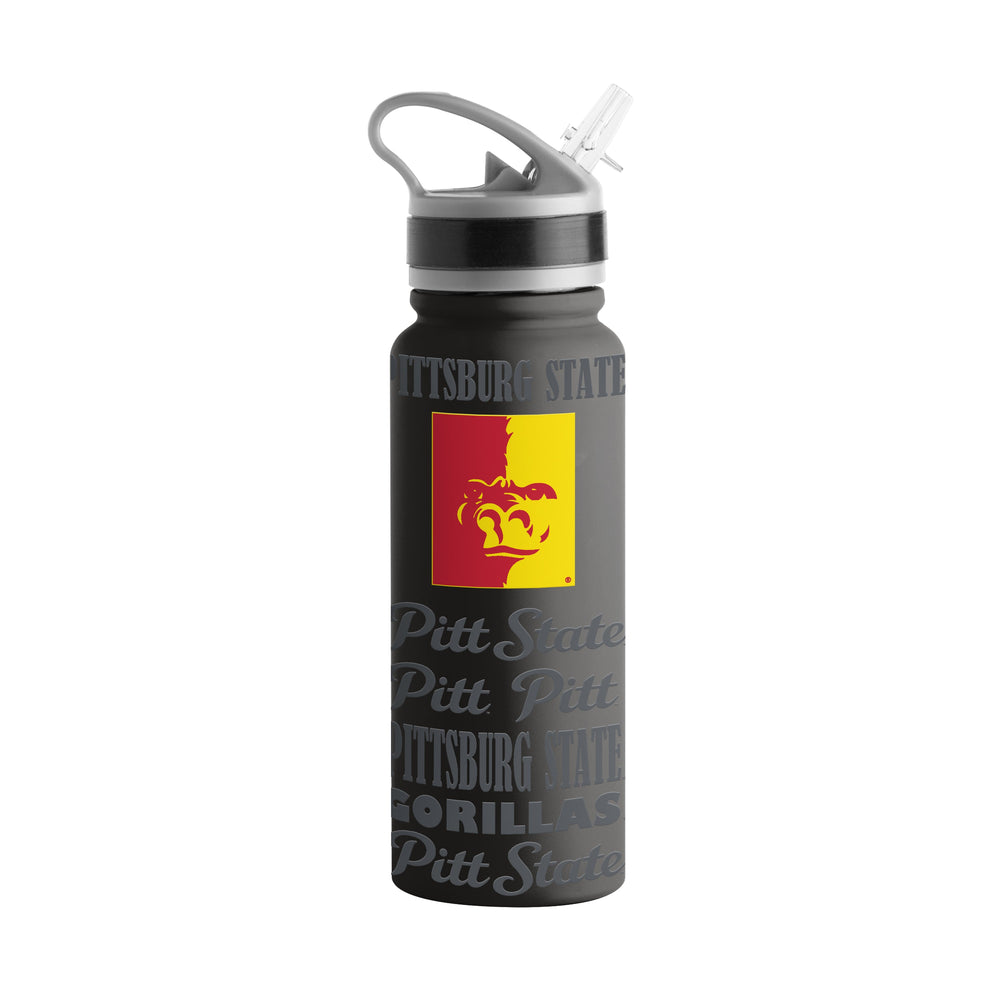 Pitt State (KS) Black 25oz Replay SingleWall FlipTop Bottle