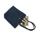 Era Vegan Leather Tote - Navy Blue - Classy Leather Bags - Flyclothing LLC