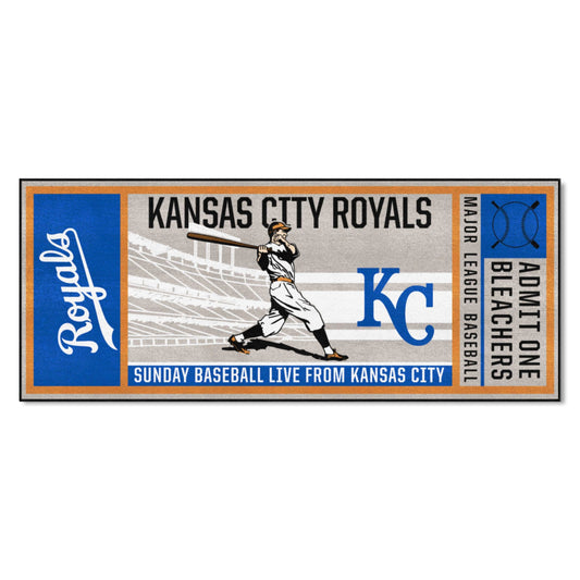 Kansas City Royals Ticket Runner Rug - 30in. x 72in. - Kansas City Royals