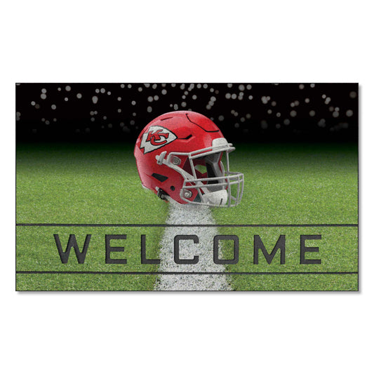 Kansas City Chiefs Rubber Door Mat - 18in. x 30in. - Kansas City Chiefs