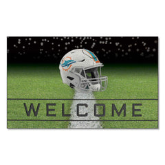 Miami Dolphins Rubber Door Mat - 18in. x 30in. - Miami Dolphins