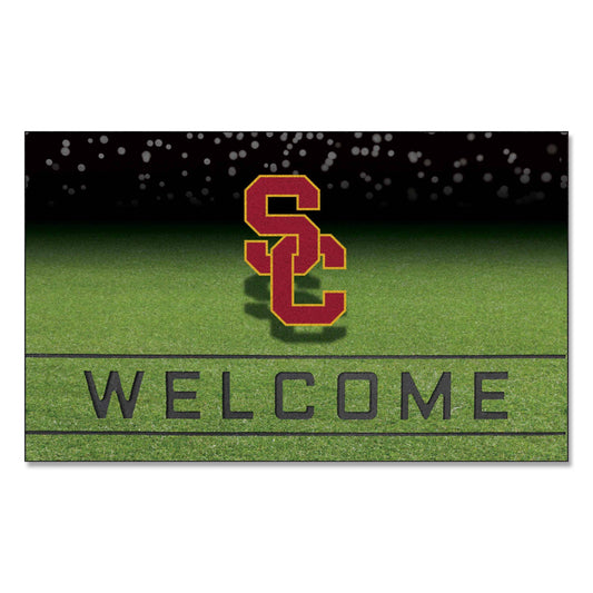 Southern California Trojans Rubber Door Mat - 18in. x 30in.