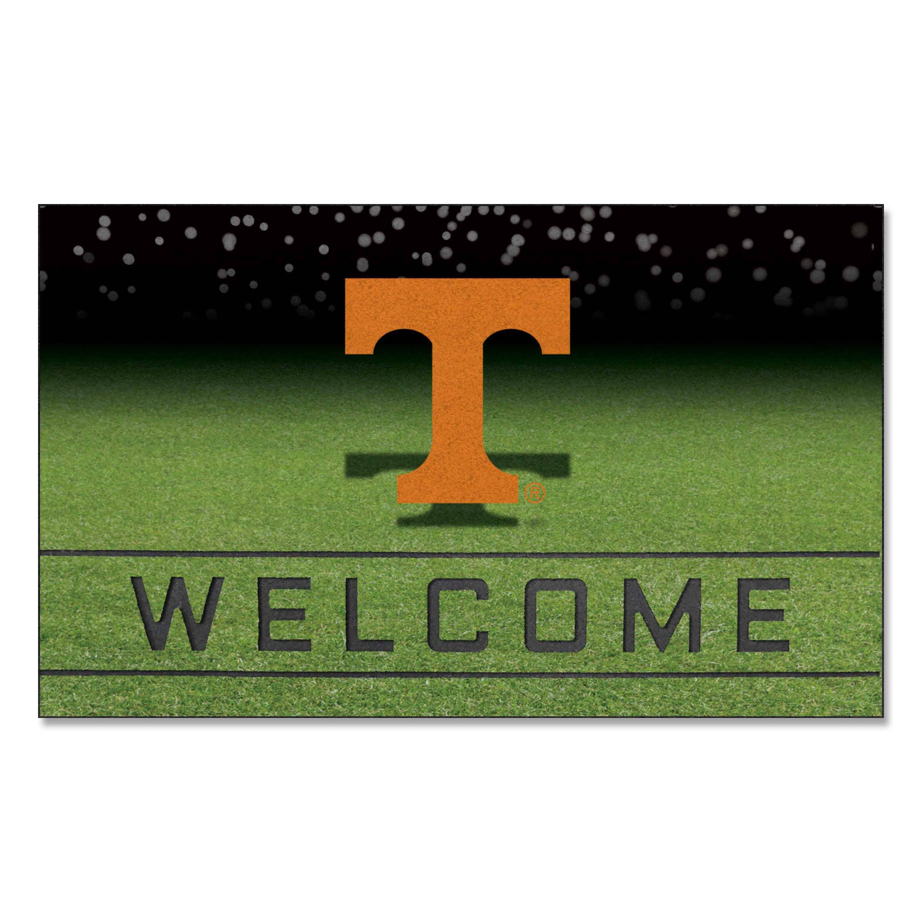 Tennessee Volunteers Rubber Door Mat - 18in. x 30in. - Tennessee