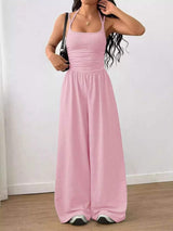 Spaghetti Strap Wide Leg Jumpsuit - Trendsi - Flyclothing LLC