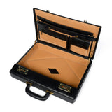 Black Office Suitcase Briefcase - Classy Leather Bags - Flyclothing LLC