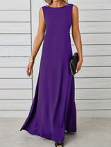 Sleeveless Flowy Maxi Dress - Trendsi - Flyclothing LLC