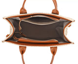 David Jones Square Woven Tote Handbag - Trendsi - Flyclothing LLC