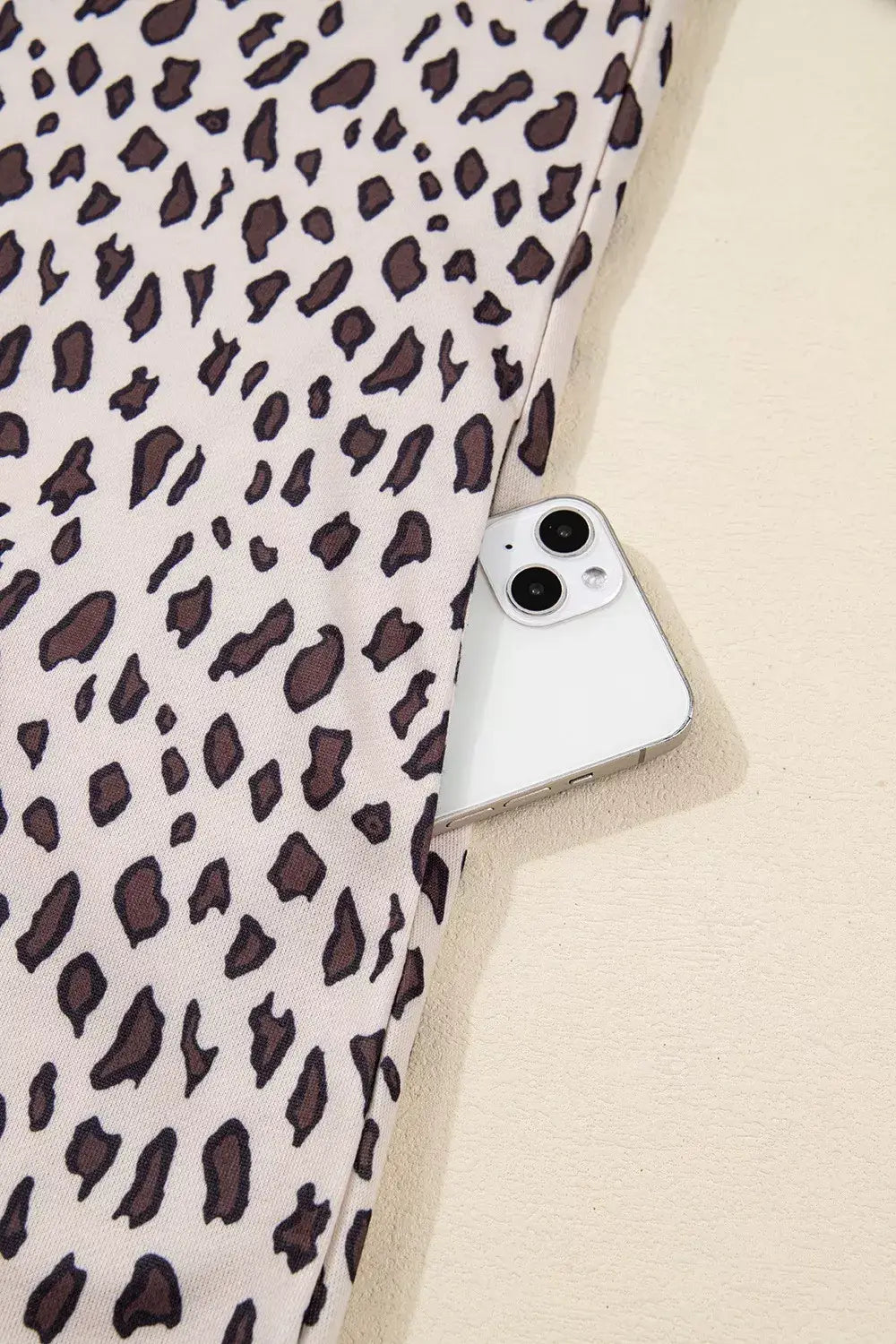 Leopard Print Zip up Collar Patchwork Shift Mini Dress - Trendsi - Flyclothing LLC