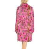 Baha Ranch Pink Yeehaw Women's Western Bath Robe