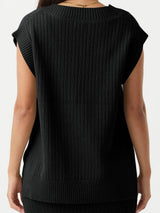 Mandy Ribbed V-Neck Sweater Vest - Trendsi - Flyclothing LLC