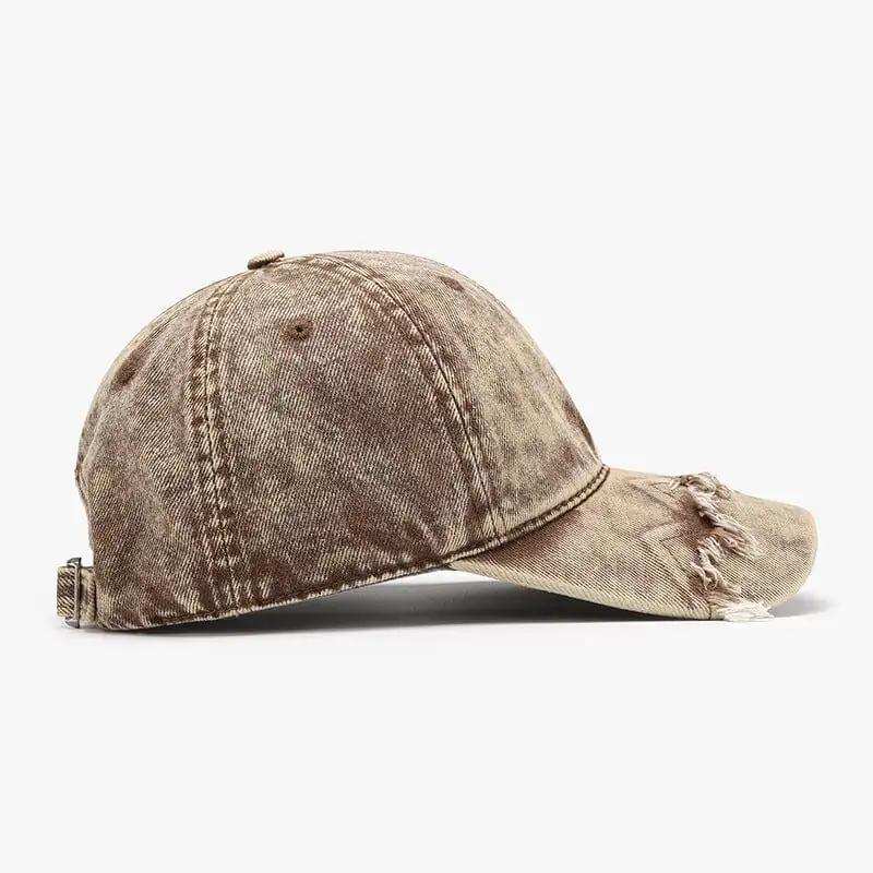 Fringe Adjustable Cotton Baseball Cap - Trendsi - Flyclothing LLC