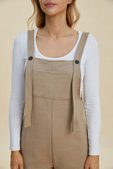 Double Take Full Size Texture Sleeveless Romper - Trendsi - Flyclothing LLC