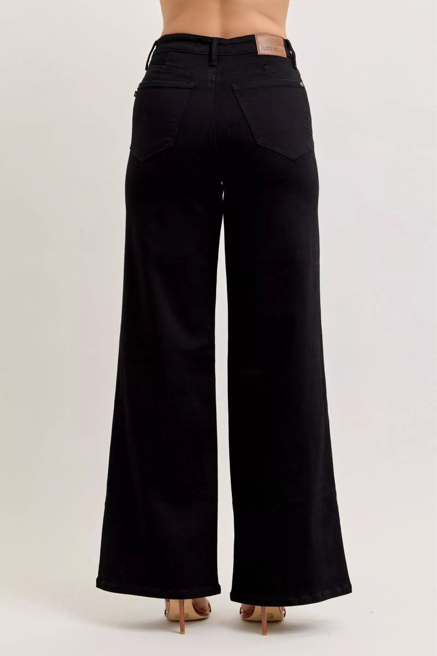 Judy Blue High-Waisted Wide Leg Jeans - Trendsi - Flyclothing LLC