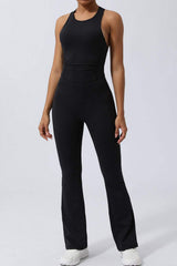 Crisscross Wide Strap Sleeveless Jumpsuit - Trendsi - Flyclothing LLC