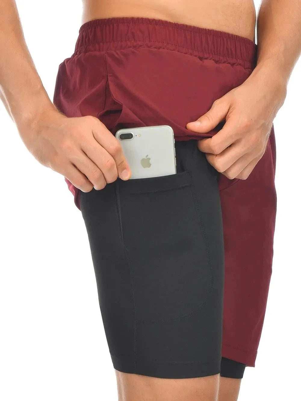 Men's Elastic Waist Active Shorts - Trendsi - Flyclothing LLC