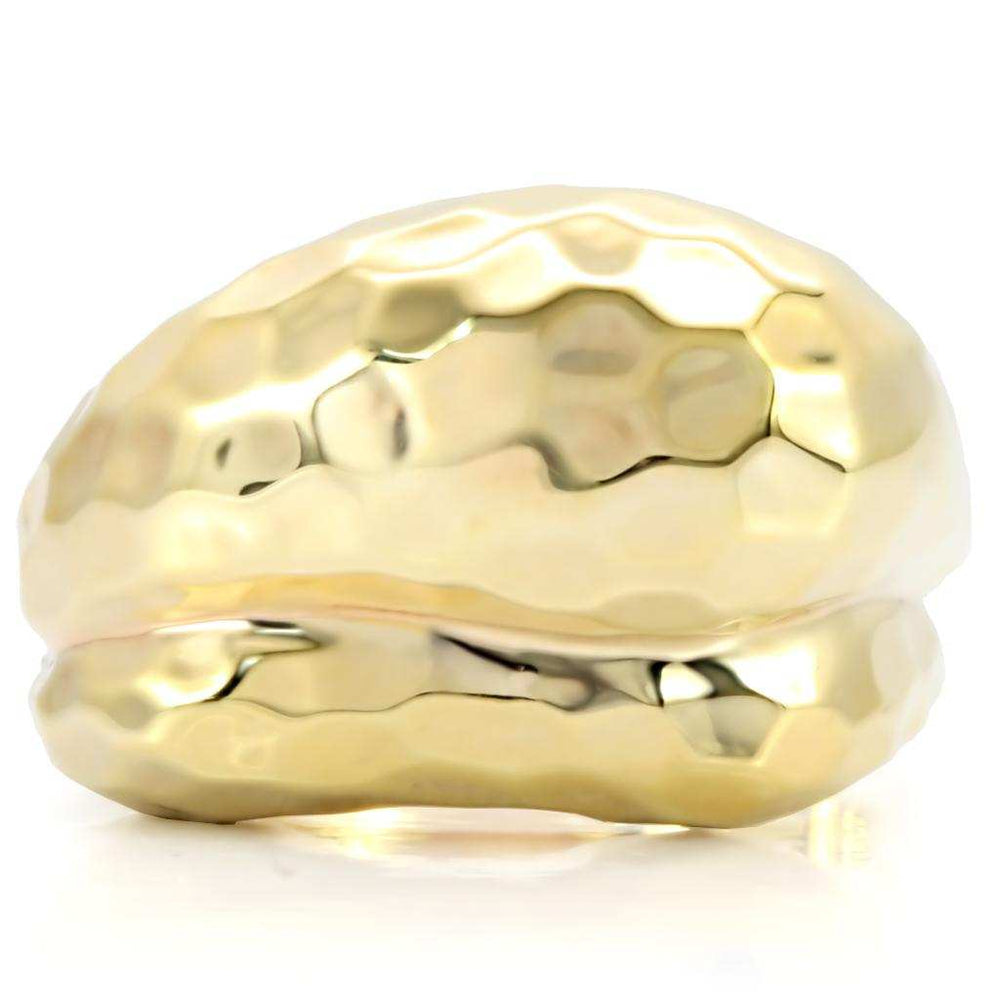 1W036 - Gold Brass Ring with No Stone - Alamode - Flyclothing LLC