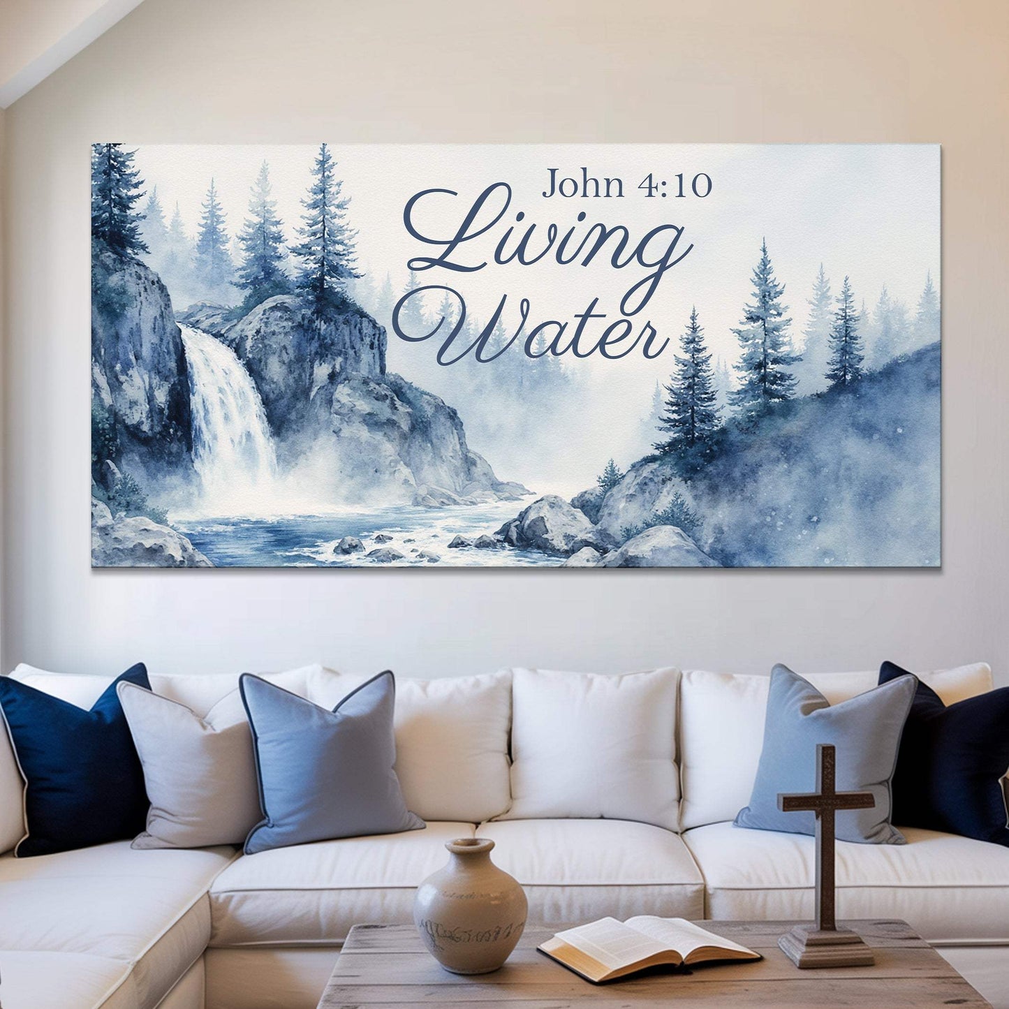Living Water - John 4:10 Faith Sign II - Tailored Canvases - Flyclothing LLC