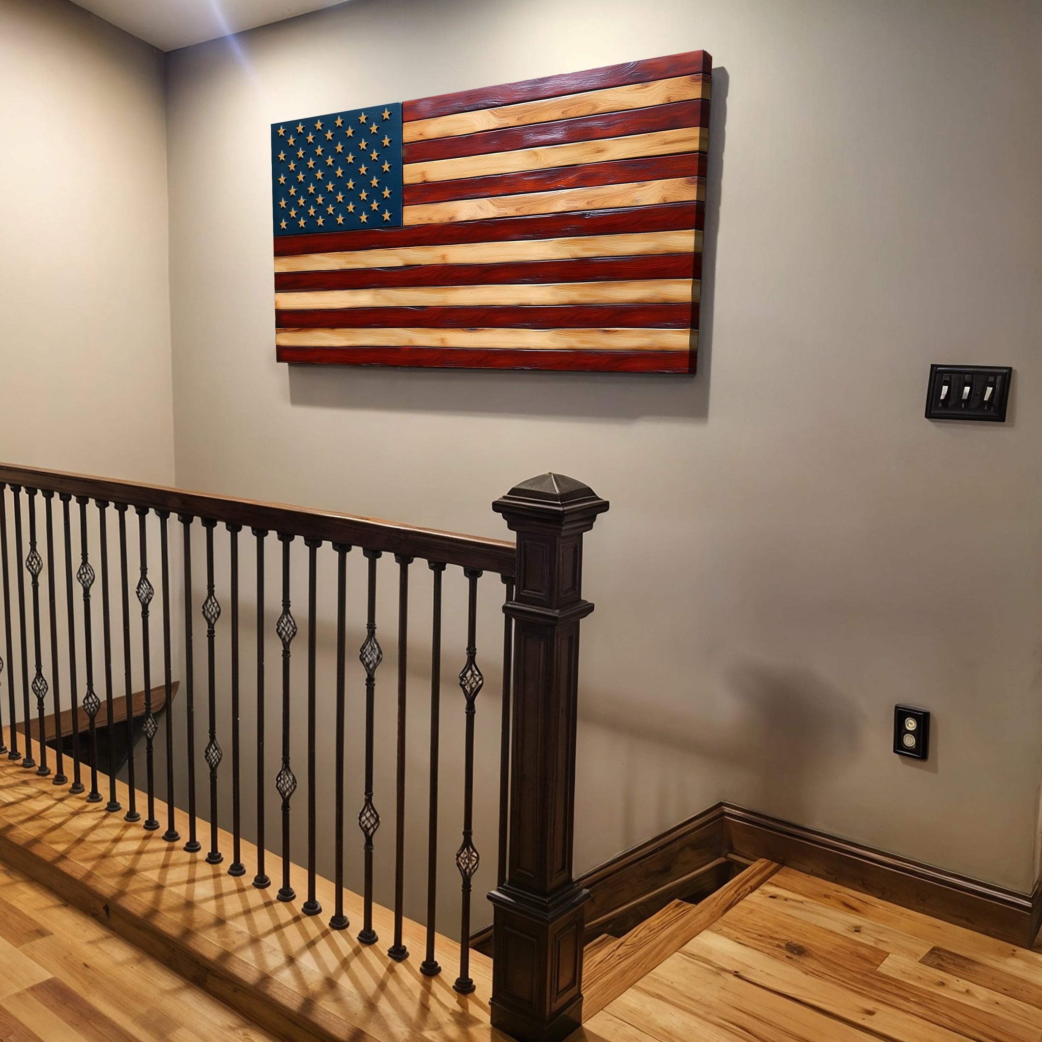 Old Glory American Flag Wall Art II - Tailored Canvases - Flyclothing LLC