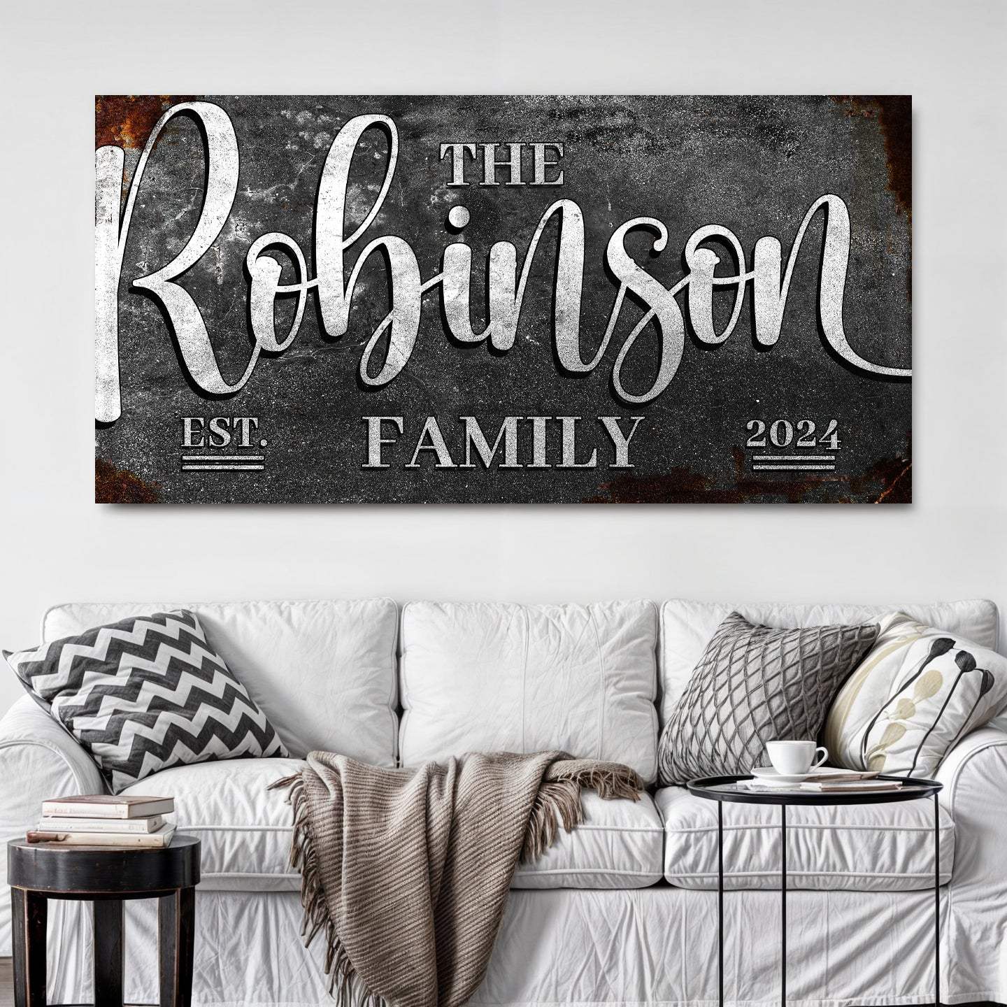Personalized Family Sign - Tailored Canvases - Flyclothing LLC