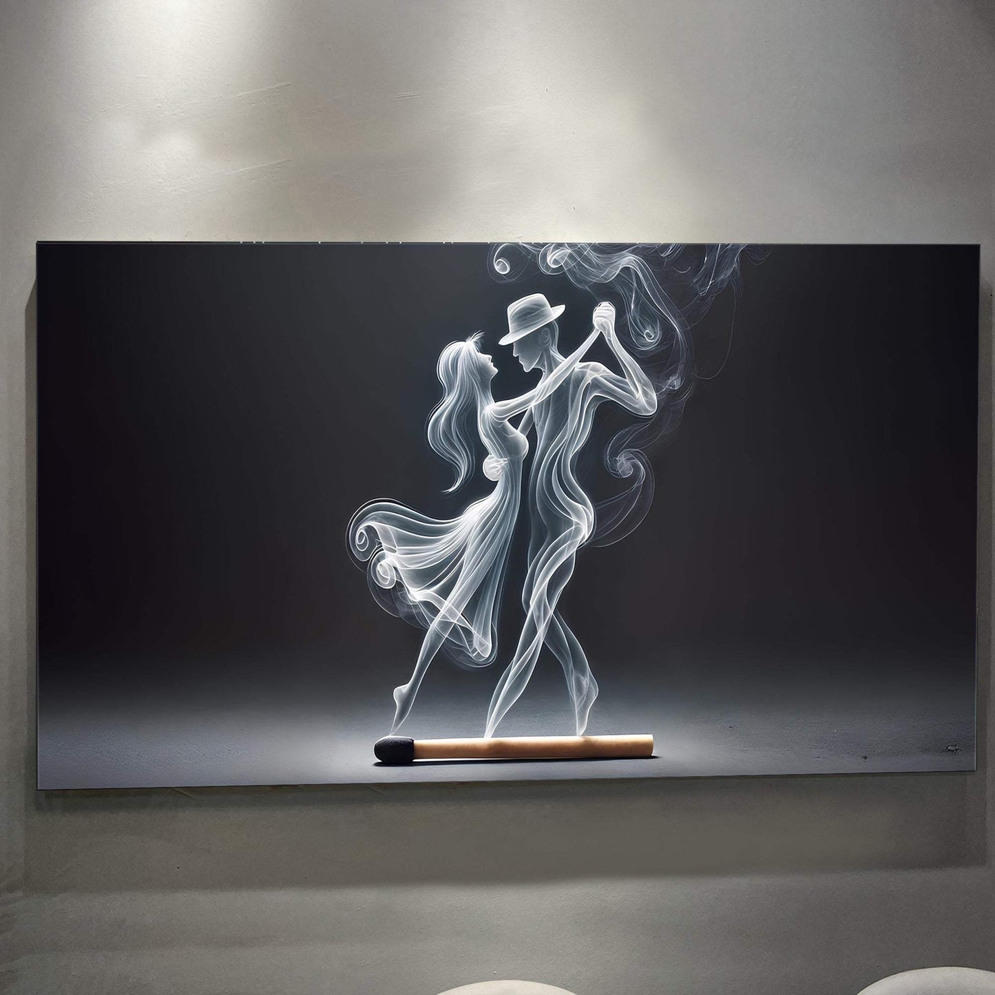 Modern Abstract Couple Dance Wall Art - Tailored Canvases - Flyclothing LLC