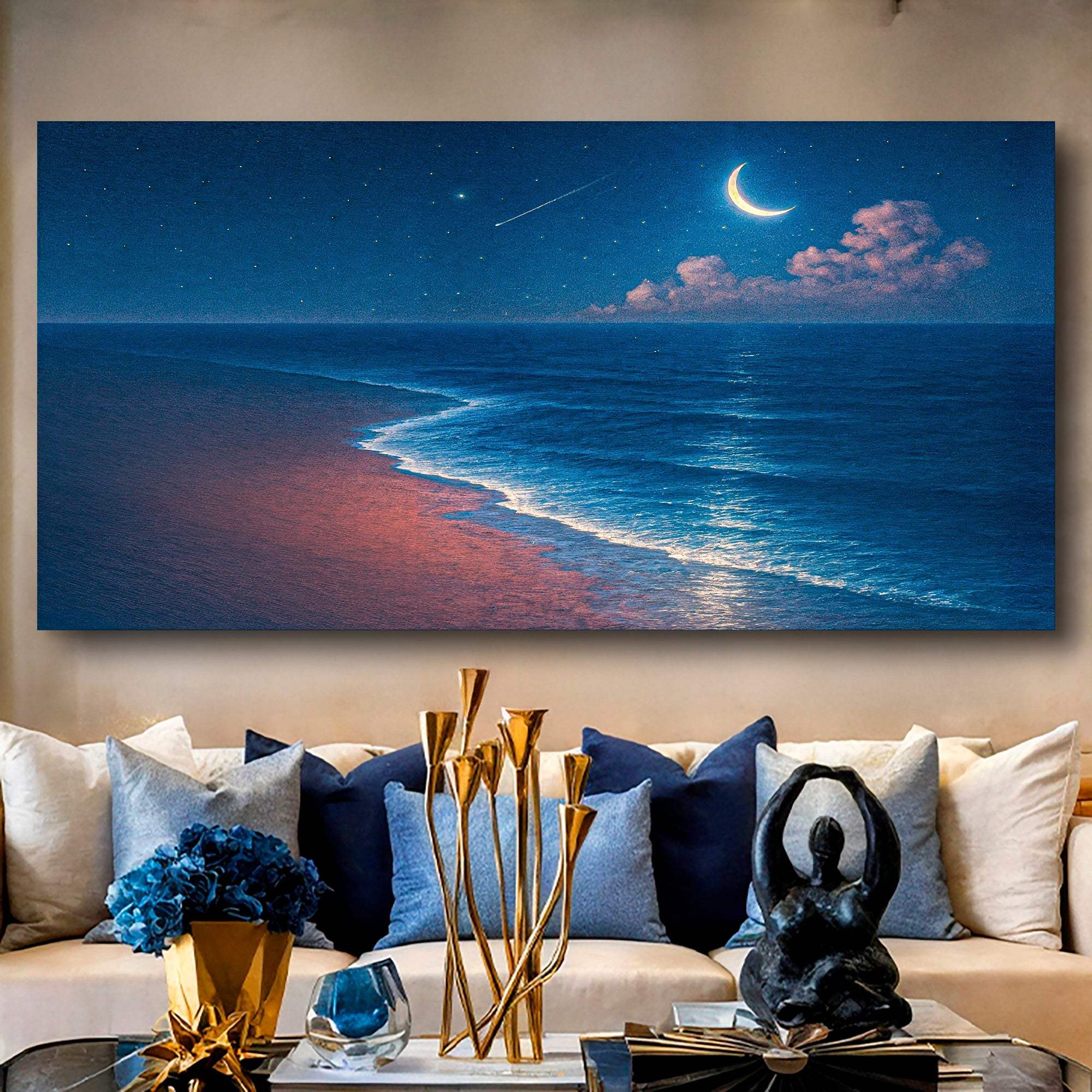 Beach Shoreline Coastal Wall Art V - Tailored Canvases - Flyclothing LLC