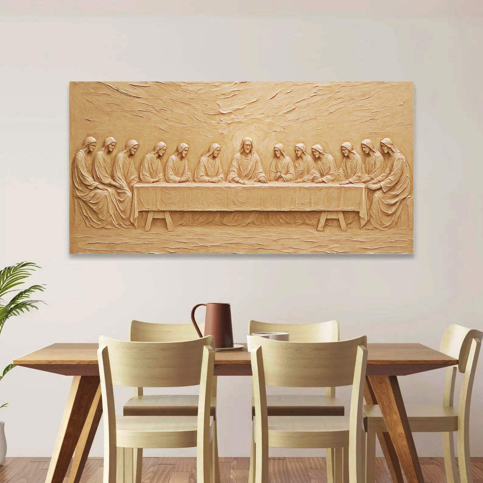 The Last Supper Minimalist Faith Wall Art - Tailored Canvases - Flyclothing LLC