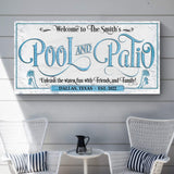 Personalized Pool & Patio Sign - Tailored Canvases - Flyclothing LLC
